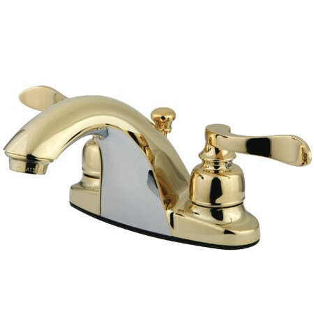 KB8642NFL 4 Centerset Bathroom Faucet, Polished Brass